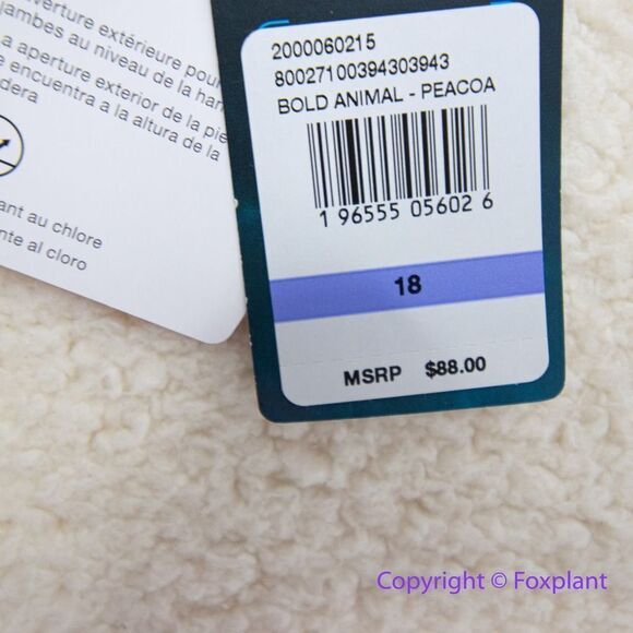 NEW Speedo Print High Neck One Piece Women's Recreational swimsuit, 18 - Picture 14 of 15